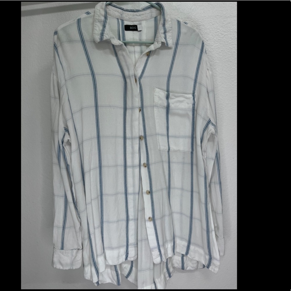 S Urban Outfitters Linen Button Up